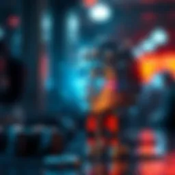 A visual representation of artificial intelligence technology within digital currency systems