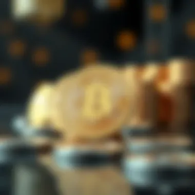 Digital Coins Representing Cryptocurrency A visual representation of digital coins symbolizing cryptocurrency
