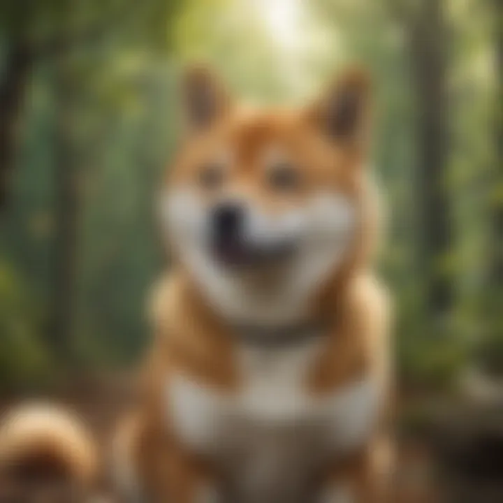 Beautiful Shiba Inu in a natural setting