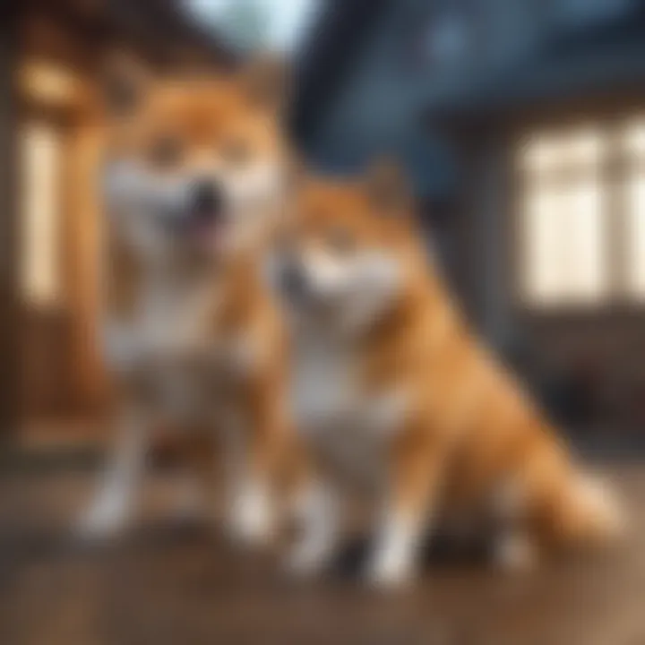 Shiba Inu meeting its new owner