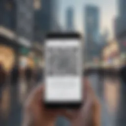 QR code scanning on a digital device